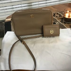 Michael Kore Crossbody and wallet